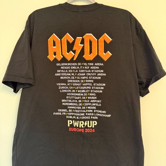 🎸 AC/DC "PWR/UP" 2024 Europe Tour Tee - Picture 4 of 4